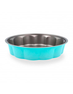 Tradineur - Molde para tarta antiadherente hondo "MINT". Apto para horno y lavavajillas. 5 x 28 cm (alto x diámetro)