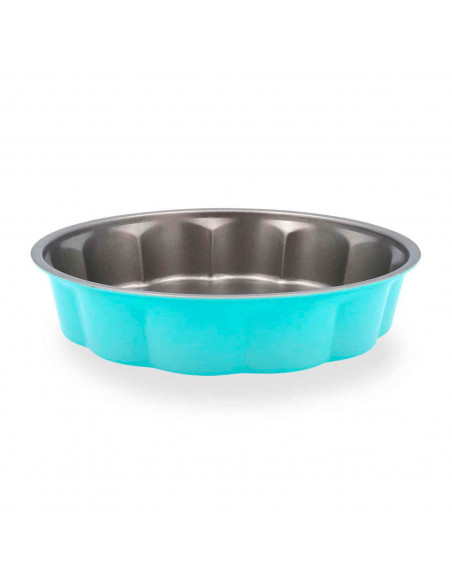 Tradineur - Molde para tarta antiadherente hondo "MINT". Apto para horno y lavavajillas. 5 x 28 cm (alto x diámetro)