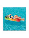 Tradineur - Colchoneta para Nadar, Tumbona Hinchable con Forma de Helado, Flotador Inflable de Natación Material de Vinilo. 185
