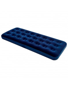 Tradineur - Colchón hinchable individual para camping, estructura tubular, agradable al tacto, aire libre. 185 x 76 x 22 cm