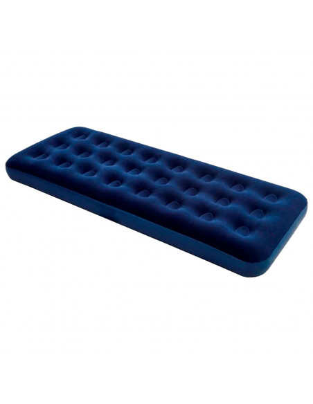 Tradineur - Colchón hinchable individual para camping, estructura tubular, agradable al tacto, aire libre. 185 x 76 x 22 cm