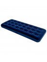 Tradineur - Colchón hinchable individual para camping, estructura tubular, agradable al tacto, aire libre. 185 x 76 x 22 cm