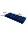 Tradineur - Colchón hinchable individual para camping, estructura tubular, agradable al tacto, aire libre. 185 x 76 x 22 cm