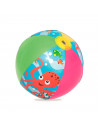 Tradineur - Piscina hinchable infantil de 2 aros, vinilo resistente, válvula de seguridad. Incluye: Piscina, pelota y flotador.