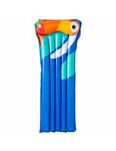 Tradineur - Colchoneta hinchable con diseño de flamenco, vinilo resistente, parche de reparaciones, 183 x 76 cm.