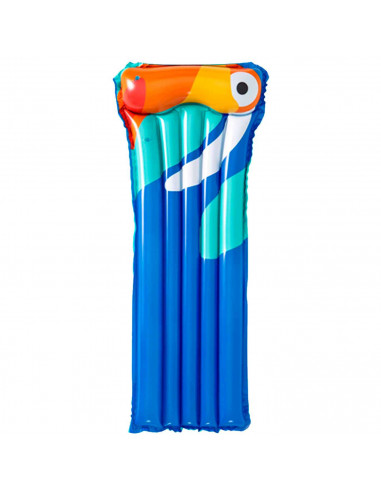 Tradineur - Colchoneta hinchable con diseño de flamenco, vinilo resistente, parche de reparaciones, 183 x 76 cm.