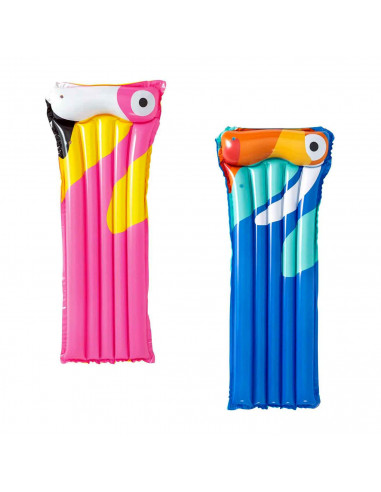 Tradineur - Colchoneta hinchable con diseño de flamenco, vinilo resistente, parche de reparaciones, 183 x 76 cm.