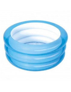 Tradineur - Piscina hinchable infantil, 3 aros, vinilo resistente, válvula de seguridad, 3 cámaras de aire. Color Surtido. 70 x