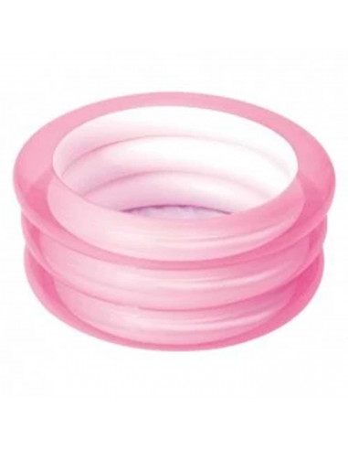 Tradineur - Piscina hinchable infantil, 3 aros, vinilo resistente, válvula de seguridad, 3 cámaras de aire. Color Surtido. 70 x