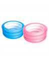 Tradineur - Piscina hinchable infantil, 3 aros, vinilo resistente, válvula de seguridad, 3 cámaras de aire. Color Surtido. 70 x