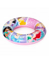 Tradineur - Flotador hinchable de princesas infantil, vinilo resistente, 56 cm diámetro. Para niños de 3 - 6 años.