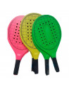 Tradineur - Set de 2 palas de playa con pelota, Para todas las edades. Color Surtido. 40 x 20 cm