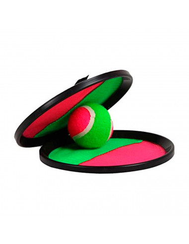 Tradineur - Juego de pelota de velcro, juguete para lanzar, juego de pelota Toss and Catch, actividades al aire libre, incluye 1