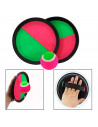 Tradineur - Juego de pelota de velcro, juguete para lanzar, juego de pelota Toss and Catch, actividades al aire libre, incluye 1