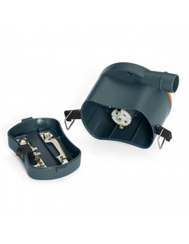 Tradineur - Hinchador Electrónico, Bomba inflado, inflador rápido con manguera flexible y 3 adaptadores de válvula.