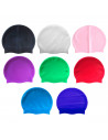 Tradineur - Gorro de baño. Fabricado en silicona, en bolsa, para natación, adecuado para mujeres y hombres adultos. Color Surtid
