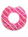 Tradineur - Flotador hinchable con diseño de donut, vinilo resistente, 107 cm diámetro.