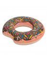 Tradineur - Flotador hinchable con diseño de donut, vinilo resistente, 107 cm diámetro.