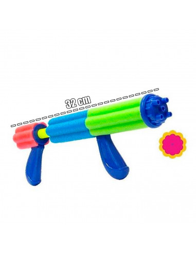 Tradineur - Pistola de agua a succión, fabricado en FOAM, Para mayores de 3 años, Color Surtido. 13,5 x 32 x 5 cm. 
