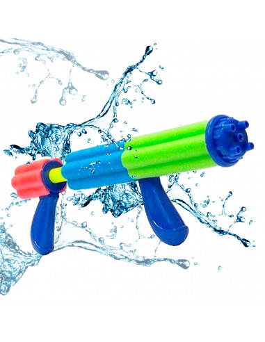 Tradineur - Pistola de agua a succión, fabricado en FOAM, Para mayores de 3 años, Color Surtido. 13,5 x 32 x 5 cm. 