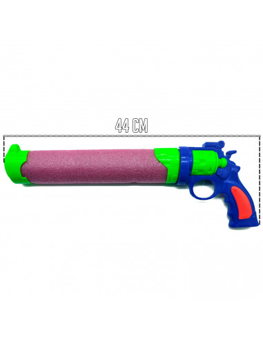 Tradineur - Pistola de agua con diseño de revolver, fabricado en FOAM y plástico, Para mayores de 3 años, Color Surtido. 14 x 42