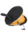 Tradineur - Hinchador de pie de 2 litros, inflador de fuelle, bomba de inflado con 3 boquillas y tubo flexible para colchonetas,