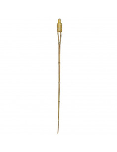 Tradineur - Antorcha de jardín de fibra vegetal, lámpara con mecha para playa, césped, paseos, decoración exterior, bodas, fiest