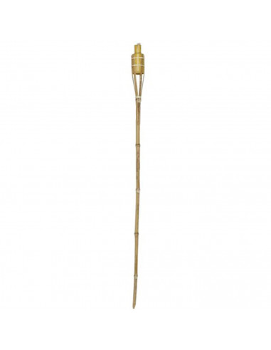 Tradineur - Antorcha de jardín de fibra vegetal, lámpara con mecha para playa, césped, paseos, decoración exterior, bodas, fiest