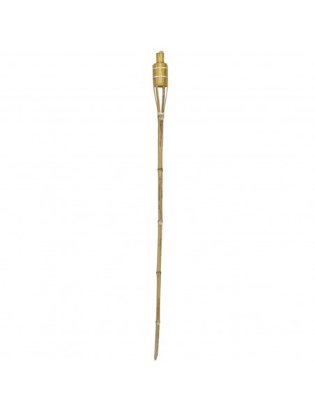 Tradineur - Antorcha de jardín de fibra vegetal, lámpara con mecha para playa, césped, paseos, decoración exterior, bodas, fiest