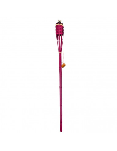 Tradineur - Antorcha de jardín de fibra vegetal, lámpara con mecha para playa, césped, paseos, decoración exterior, bodas, fiest