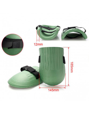 Pack 2 rodilleras goma eva de 15 x 19 cm con colores surtidos. Set 2 protectores rodilla para realizar distintas labores. Conjun