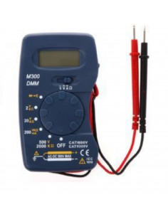 Multimetro eléctrico M300, tester digital, voltímetro, amperímetro, trabajos de electricidad, conexiones, polímetro, medidor de