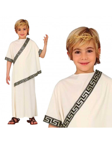 Tradineur - Disfraz de Romano para niños de 10 a 12 años para las fiestas de arde lucus y otras festividades, carnaval, Hallowee