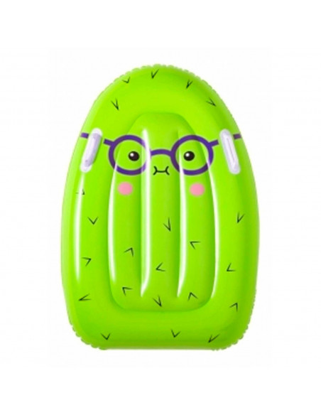 Tradineur - Colchoneta infantil hinchable con diseño de frutas, vinilo resistente, incluye parche de reparación, 84 x 76 cm