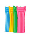Tradineur - Colchoneta hinchable, 2 cámaras de aire, vinilo resistente, parche de reparaciones, 183 x 69 cm, color y modelo alea
