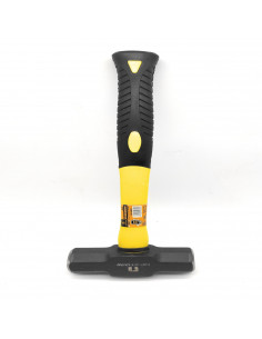 Maceta con mango antideslizante de 28,5x 10  cm de1.67 kg Maza de metal con mango para evitar accidentes. Martillo de metal pesa