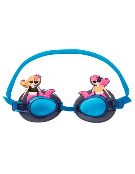 Tradineur - Gafas de natación junior, Protección UV, ligeras y versátiles, Fabricadas en PVC, totalmente ajustable. Color Surtid