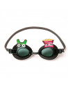 Tradineur - Gafas de natación junior, Protección UV, ligeras y versátiles, Fabricadas en PVC, totalmente ajustable. Color Surtid