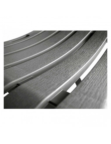 Tradineur - Silla plegable, fabricado en resistente plástico, ligero y cómodo. Color negro. 78 x 41 x 44 cm