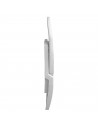 Tradineur - Silla plegable para playa, fabricado en resistente plástico, ligero y cómodo. Color blanco. 64 x 42 x 85 cm