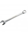 Llave fija de hierro combinada 28,5 cm y cabezas de 24 mm, llave estándar, superficie pulida, uso profesional y aficionado, repa