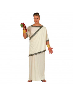 Tradineur - Disfraz romano adulto, fibra sintética, incluye túnica, carnaval, Arde Lucus, Halloween, cosplay, fiestas (Talla L)