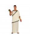 Tradineur - Disfraz romano adulto, fibra sintética, incluye túnica, carnaval, Arde Lucus, Halloween, cosplay, fiestas (Talla L)