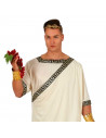 Tradineur - Disfraz romano adulto, fibra sintética, incluye túnica, carnaval, Arde Lucus, Halloween, cosplay, fiestas (Talla L)