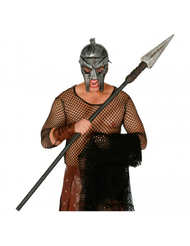 Tradineur - Lanza de gladiador romano, desmontable, 150 cm de longitud, para Arde Lucus, halloween y celebraciones. 