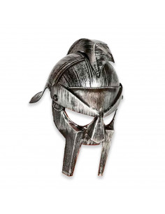 Tradineur - Casco gladiador romano, talla adulta, para Arde Lucus, halloween y celebraciones. Tamaño: 35 x 22 x 27,5 cm
