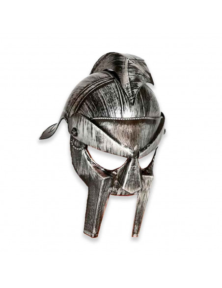 Tradineur - Casco gladiador romano, talla adulta, para Arde Lucus, halloween y celebraciones. Tamaño: 35 x 22 x 27,5 cm Tradineur - Casco gladiador romano, talla adulta, para Arde Lucus, halloween y celebraciones. Tamaño: 35 x 22 x 27,5 cm