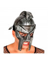 Tradineur - Casco gladiador romano, talla adulta, para Arde Lucus, halloween y celebraciones. Tamaño: 35 x 22 x 27,5 cm
