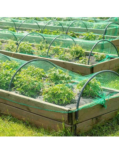 Tradineur - Malla anti pájaros de PE, red de protección contra animales, aves para frutas, plantas, árboles, jardín, huerto, cul