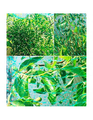 Tradineur - Malla anti pájaros de PE, red de protección contra animales, aves para frutas, plantas, árboles, jardín, huerto, cul